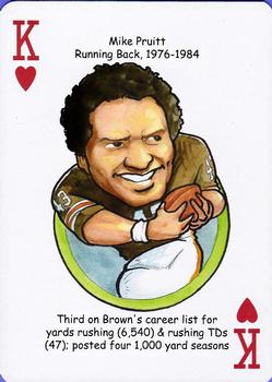 2013 Hero Decks Cleveland Browns Football Heroes Playing Cards #K♥ Mike Pruitt Front
