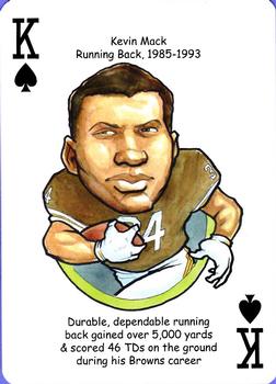 2013 Hero Decks Cleveland Browns Football Heroes Playing Cards #K♠ Kevin Mack Front