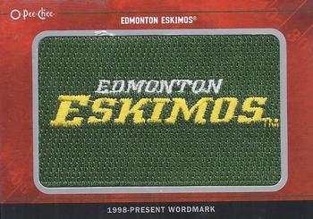 2016 Upper Deck CFL - O-Pee-Chee Team Logo Patches #TL-60 Edmonton Eskimos Front