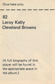 1971 NFLPA Wonderful World Stamps #82 Leroy Kelly Back