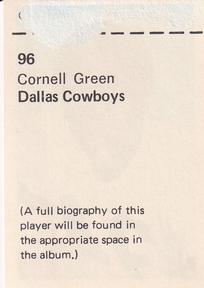 1971 NFLPA Wonderful World Stamps #96 Cornell Green Back