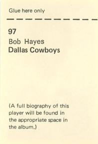 1971 NFLPA Wonderful World Stamps #97 Bob Hayes Back