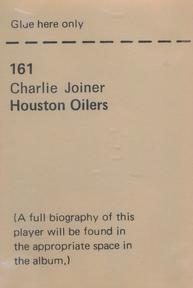 1971 NFLPA Wonderful World Stamps #161 Charlie Joiner Back