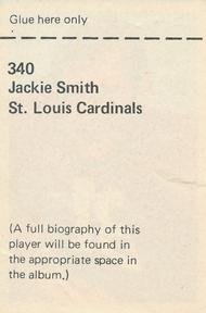 1971 NFLPA Wonderful World Stamps #340 Jackie Smith Back