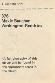 1971 NFLPA Wonderful World Stamps #376 Maxie Baughan Back