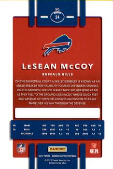 2017 Donruss Optic #24 LeSean McCoy Back