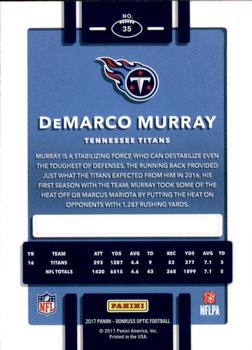2017 Donruss Optic #35 DeMarco Murray Back