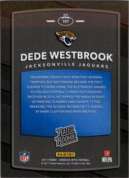 2017 Donruss Optic #187 Dede Westbrook Back