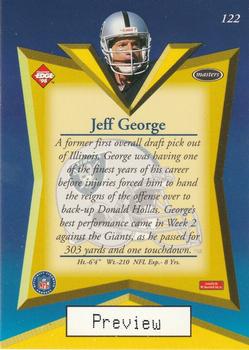 1998 Collector's Edge Masters - Base Previews #122 Jeff George Back