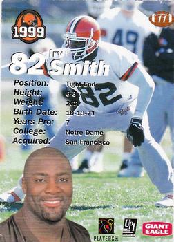 1999 Giant Eagle Cleveland Browns - Gold #11 Irv Smith Back