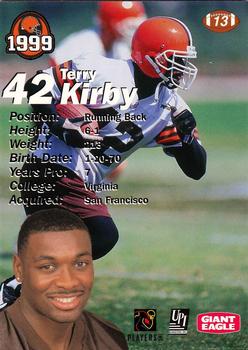 1999 Giant Eagle Cleveland Browns - Gold #13 Terry Kirby Back