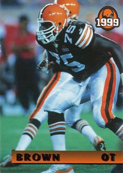 1999 Giant Eagle Cleveland Browns - Gold #14 Lomas Brown Front
