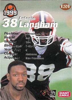 1999 Giant Eagle Cleveland Browns - Gold #20 Antonio Langham Back