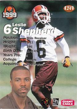1999 Giant Eagle Cleveland Browns - Gold #24 Leslie Shepherd Back