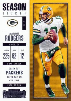 2017 Panini Contenders #31 Aaron Rodgers Front