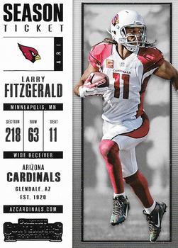 2017 Panini Contenders #51 Larry Fitzgerald Front