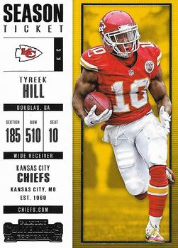 2017 Panini Contenders #67 Tyreek Hill Front