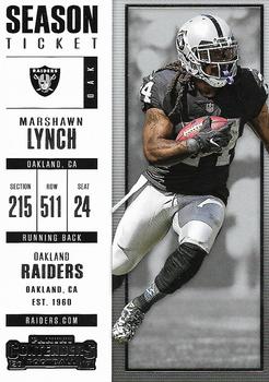 2017 Panini Contenders #73 Marshawn Lynch Front