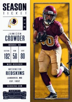 2017 Panini Contenders #88 Jamison Crowder Front