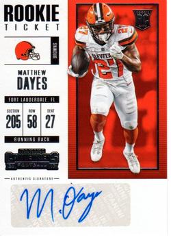 2017 Panini Contenders #119 Matthew Dayes Front