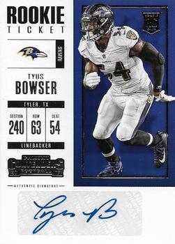 2017 Panini Contenders #193 Tyus Bowser Front