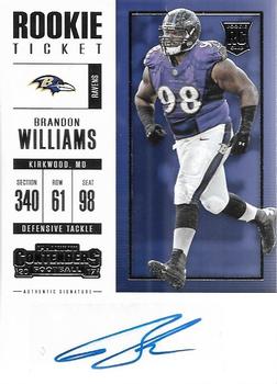 2017 Panini Contenders #203 Brandon Williams Front