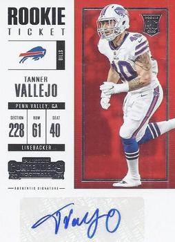 2017 Panini Contenders #215 Tanner Vallejo Front