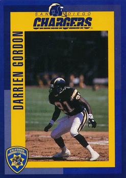 1993 San Diego Chargers Police #1 Darrien Gordon Front