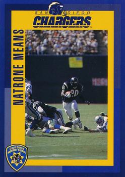 1993 San Diego Chargers Police #2 Natrone Means Front