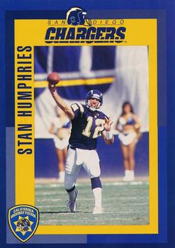 1993 San Diego Chargers Police #4 Stan Humphries Front