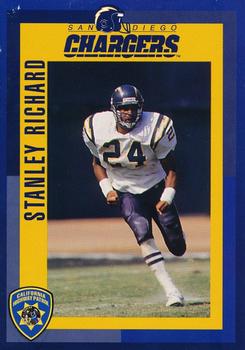1993 San Diego Chargers Police #8 Stanley Richard Front