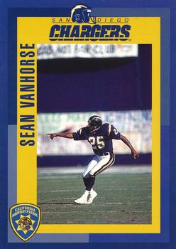 1993 San Diego Chargers Police #19 Sean Vanhorse Front