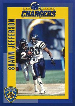 1993 San Diego Chargers Police #23 Shawn Jefferson Front