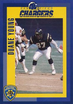 1993 San Diego Chargers Police #28 Duane Young Front
