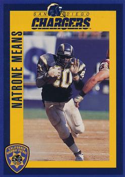 1994 San Diego Chargers Police #4 Natrone Means Front