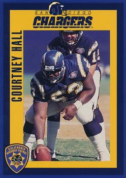 1994 San Diego Chargers Police #8 Courtney Hall Front