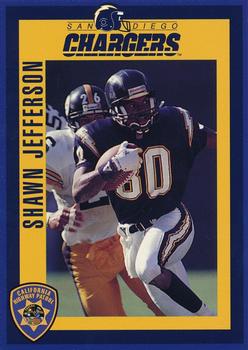 1994 San Diego Chargers Police #10 Shawn Jefferson Front