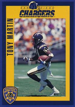 1994 San Diego Chargers Police #12 Tony Martin Front