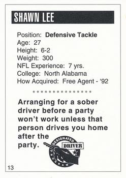 1994 San Diego Chargers Police #13 Shawn Lee Back