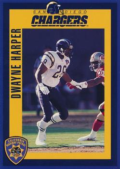 1994 San Diego Chargers Police #15 Dwayne Harper Front