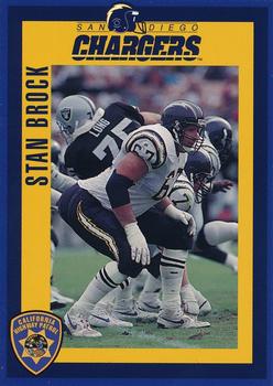 1994 San Diego Chargers Police #23 Stan Brock Front