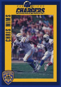 1994 San Diego Chargers Police #24 Chris Mims Front