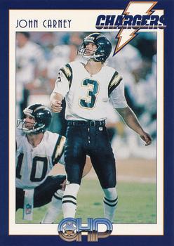 1995 San Diego Chargers Police #1 John Carney Front