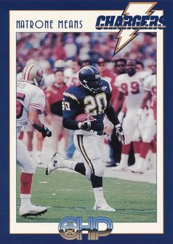 1995 San Diego Chargers Police #3 Natrone Means Front