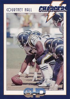 1995 San Diego Chargers Police #5 Courtney Hall Front