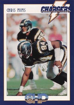 1995 San Diego Chargers Police #10 Chris Mims Front
