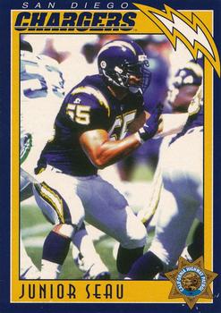 1996 San Diego Chargers Police #1 Junior Seau Front