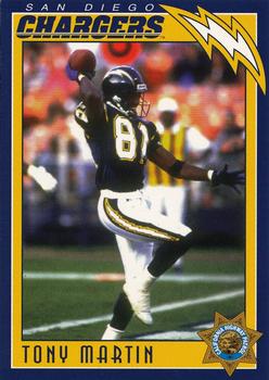 1996 San Diego Chargers Police #6 Tony Martin Front
