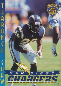 1997 San Diego Chargers Police #9 Terrance Shaw Front