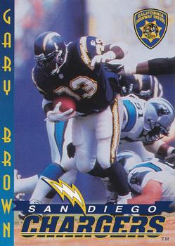 1997 San Diego Chargers Police #10 Gary Brown Front